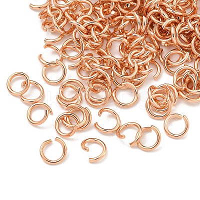 304 Stainless Steel Open Jump Rings STAS-O107-06RG-D-1