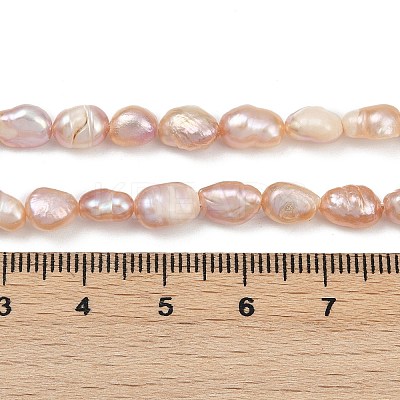 Natural Cultured Freshwater Pearl Beads Strands PEAR-P064-20H-02D-1