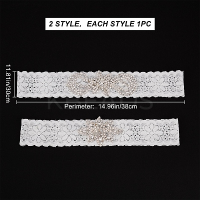 1 Set Lace Elastic Bridal Garters OCOR-GF0001-41-1