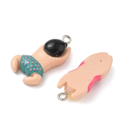 Opaque Resin Pendants RESI-G114-01-1