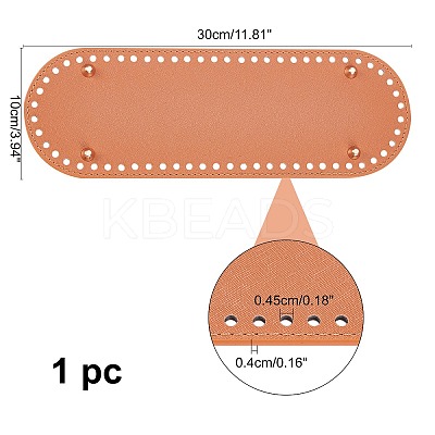 PU Leather Oval Bottom FIND-WH0066-96A-1
