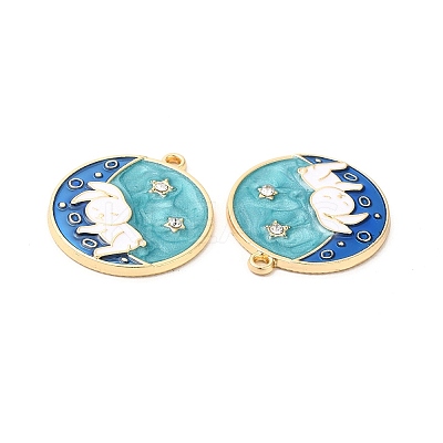 Alloy Enamel Pendants ENAM-C005-11G-01-1