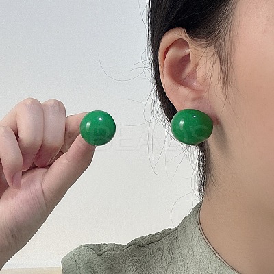 Alloy Resin Stud Earrings FS-WGD88C2-05-1