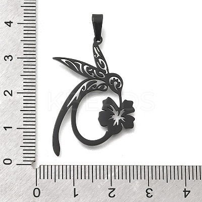 304 Stainless Steel Pendants STAS-U030-11B-1