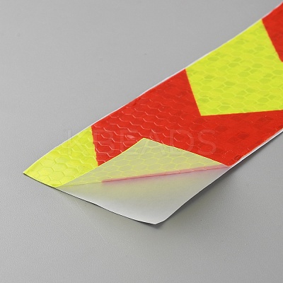 Two Tone PP Adhesive Safety Tape AJEW-WH20018-56-1