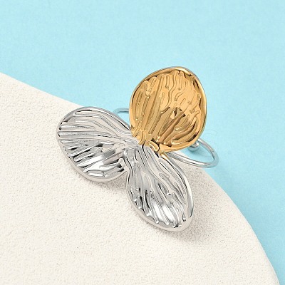 304 Stainless Steel Cuff Rings LS-RJEW-D338-03A-GP-1