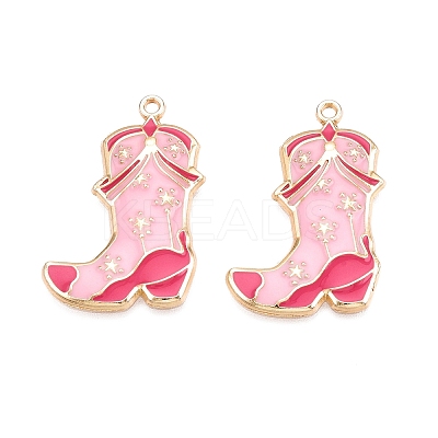 Rack Plating Alloy Enamel Pendants LS-ENAM-N056-384KCG-01-1