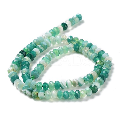 Natural Banded Agate/Striped Agate Beads Strands G-E605-A02-01C-1