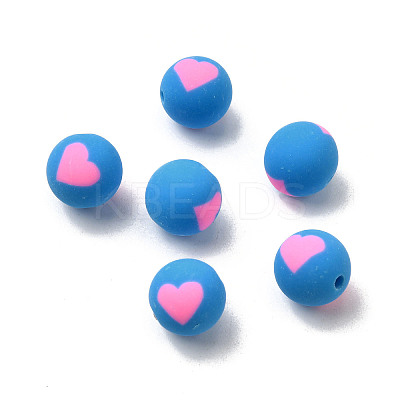 Handmade Polymer Clay Beads CLAY-I011-01B-12-1