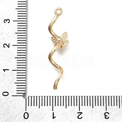 Brass Micro Pave Cubic Zirconia Pendants KK-D312-07G-1