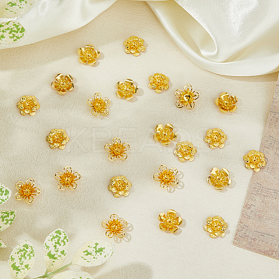 45Pcs 3 Styles Brass Beads KK-DC0004-72-1