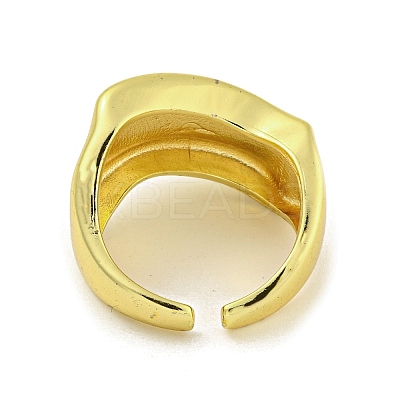 Brass Cuff Rings for Women RJEW-E294-03G-03-1
