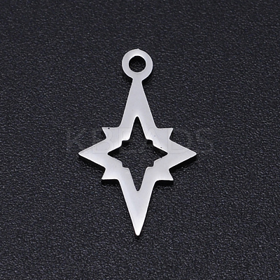 Non-Tarnish 201 Stainless Steel Laser Cut Pendants STAS-S105-T906-1-1