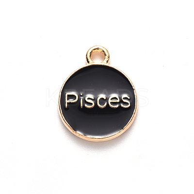 Alloy Enamel Pendants ENAM-S124-01A-08H-1