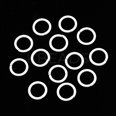 100Pcs Baking Paint Zinc Alloy Open Jump Rings FIND-WH0032-85A-03-1