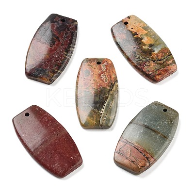 Natural Polychrome Jasper/Picasso Stone/Picasso Jasper Pendants G-S366-003-1