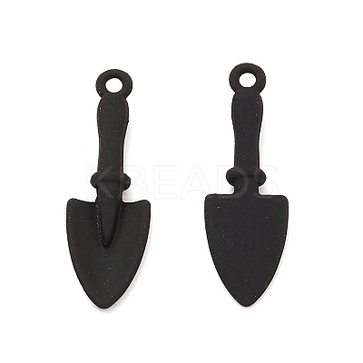 Spray Painted Alloy Big Pendants PALLOY-K003-08-1