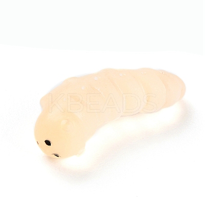 Luminous Resin Worm Ornament DJEW-R011-01C-05-1