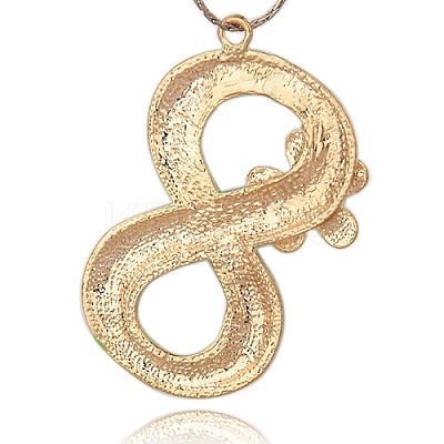 Golden Alloy Enamel Big Pendants ENAM-J086-01G-1