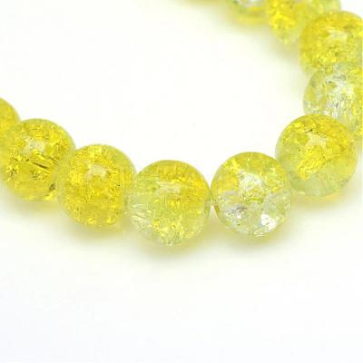 Baking Paint Crackle Glass Bead Strands CCG-S001-10mm-04-1