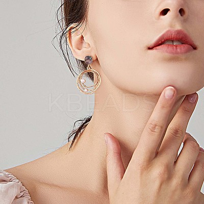 Abalone Shell Earrings Studs for Women JE974A-1