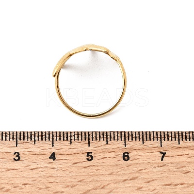 5Pcs 304 Stainless Steel Open Cuff Rings for Women RJEW-K313-10G-1