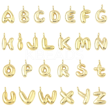 26Pcs 26 Styles Brass Pendants KK-YW0002-97-1