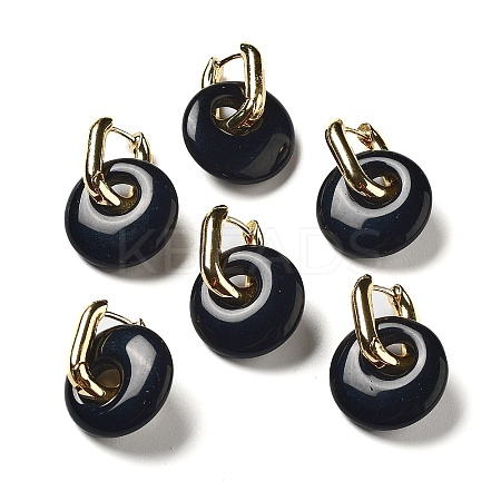 Rack Plating Brass Hoop Earrings EJEW-M248-01G-04-1