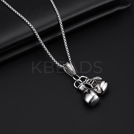 Alloy Pendant 201 Stainless Steel Chain Necklaces for Men FS-WG1D596-03-1