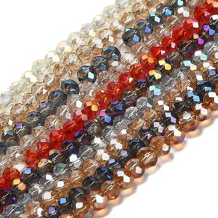 Electroplate Glass Beads Strands EGLA-D020-4x3mm-M2-1