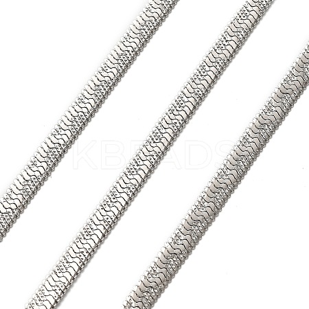 304 Stainless Steel Herringbone Chains CHS-A016-35B-P01-1