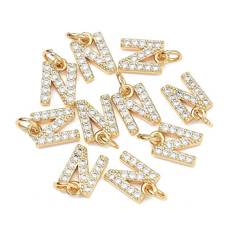 SHEGRACE Brass Micro Pave Clear Cubic Zirconia Pendants XGRQ29404-394G-N-1