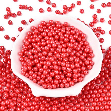 Opaque Baking Paint Glass Beads DGLA-T004-02K-1
