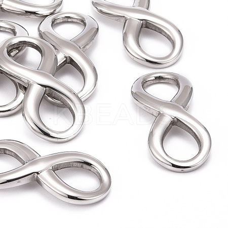 Tarnish Resistant Smooth Surface 304 Stainless Steel Infinity Links connectors STAS-N006-03-1