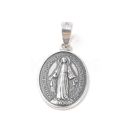 999 Fine Silver Religious Medal Pendants LS-STER-C006-02AS-1