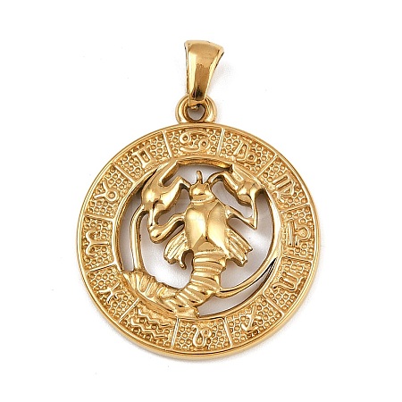 304 Stainless Steel Pendants STAS-C131-03G-05-1
