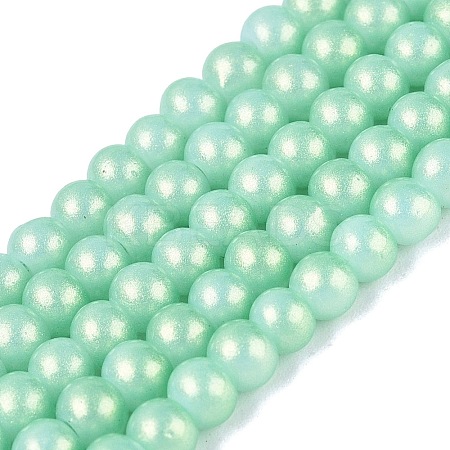 Baking Paint Glass Pearl Beads Strands DGLA-ZX001-05A-08-1