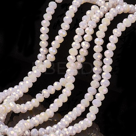 Electroplate Glass Beads Strands EGLA-A034-J6mm-T06-1