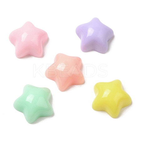 Cartoon Opaque Resin Cabochons X-RESI-C039-01O-1