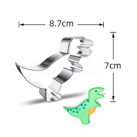Non-Tarnish DIY 430 Stainless Steel Dinosaur-shaped Cutter Candlestick Candle Molds CAND-PW0001-515I-1