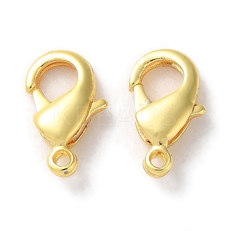 Rack Plating Brass Lobster Claw Clasps KK-F090-27G-01-1