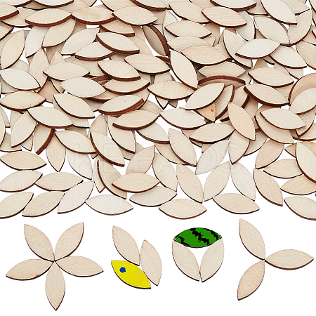 100Pcs Horse Eye Unfinished Wooden WOOD-WH0124-122B-1