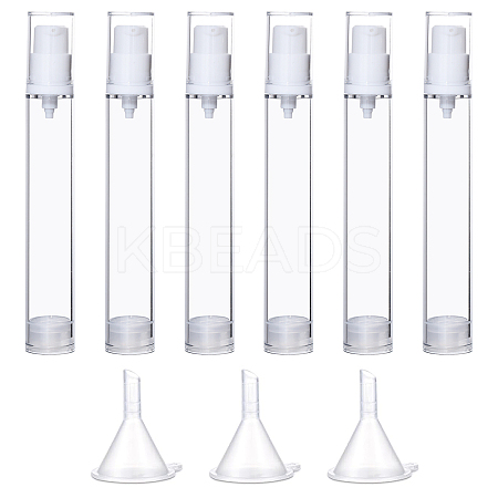 Globleland 6Pcs Plastic Sample Perfume Spray Bottles MRMJ-GL0001-15-1