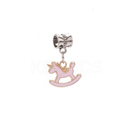 Alloy Enamel European Dangle Charms PALLOY-YW020-01-1