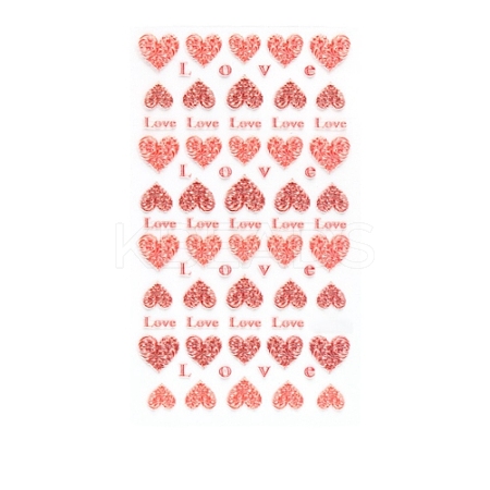 Valentine's Day 5D Love Nail Art Sticker Decals MRMJ-R109-Z-D4378-1