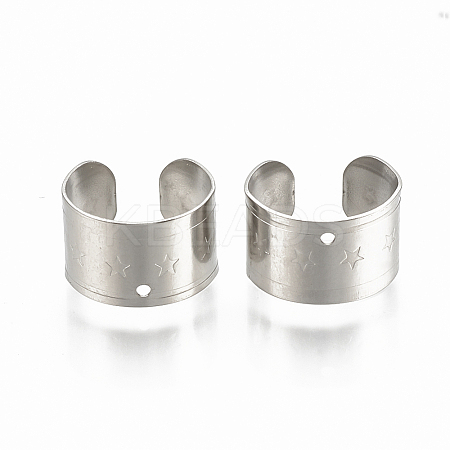 Tarnish Resistant 304 Stainless Steel Cuff Earrings LS-STAS-S078-18-1