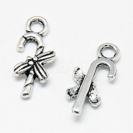 Tibetan Style Alloy Charms TIBE-S301-028AS-RS-1