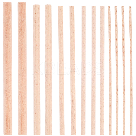 30Pcs 5 Styles Wood Craft Sticks WOOD-SP0001-75-1