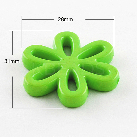 Opaque Acrylic Beads SACR-R783-01-1