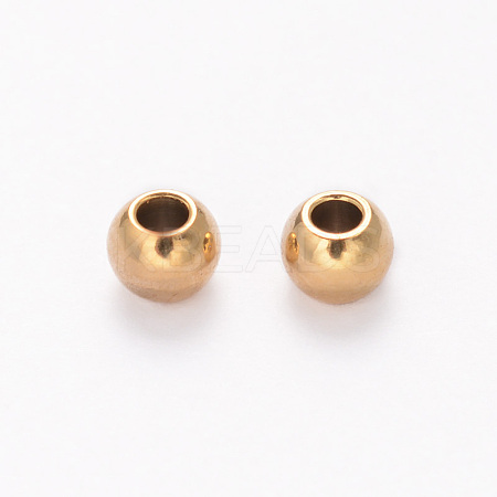 Ion Plating(IP) 304 Stainless Steel Spacer Beads A-STAS-G130-23G-2MM-1